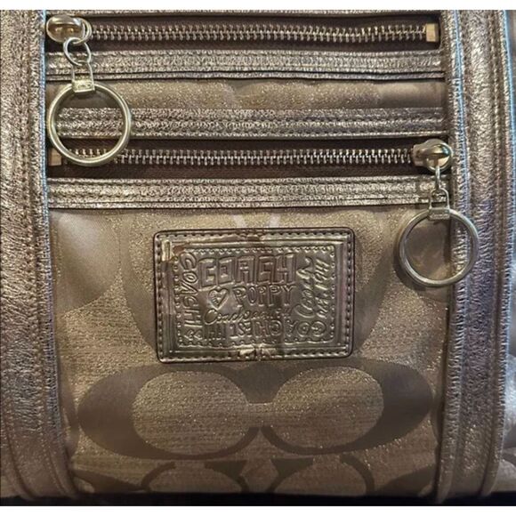 Coach Poppy Op Art Glam Signature Tote Bag - Picture 15 of 16